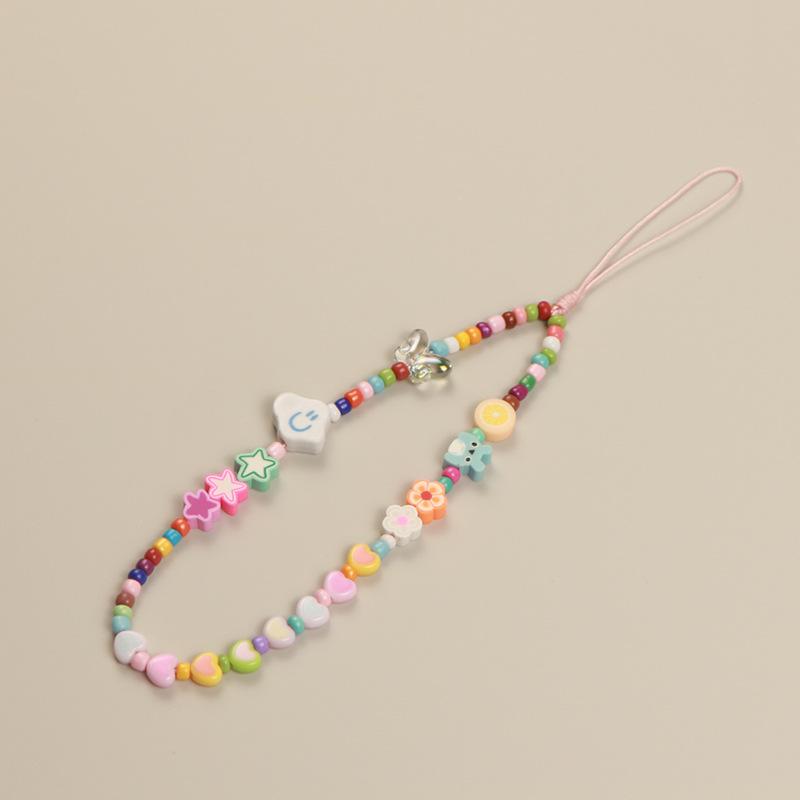 Colorful Butterfly Flower Bead Phone Charms