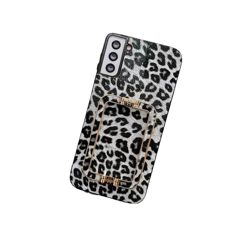 Fashion Leopard Print Phone Case With Bracket For Samsung