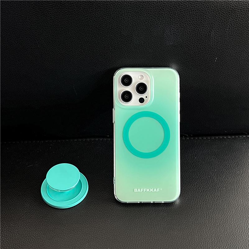 Candy Color Gradient Magsafe Phone Case With Pop Grip