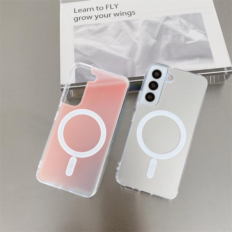 Laser Iridescent Frosted Magsafe Phone Case for Samsung