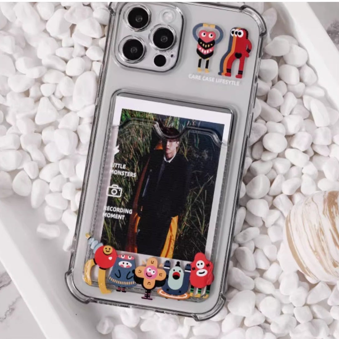 Photo Card Holster Mobile Phone Case Transparent Polaroid Phone Case For iPhone15 14Pro Max